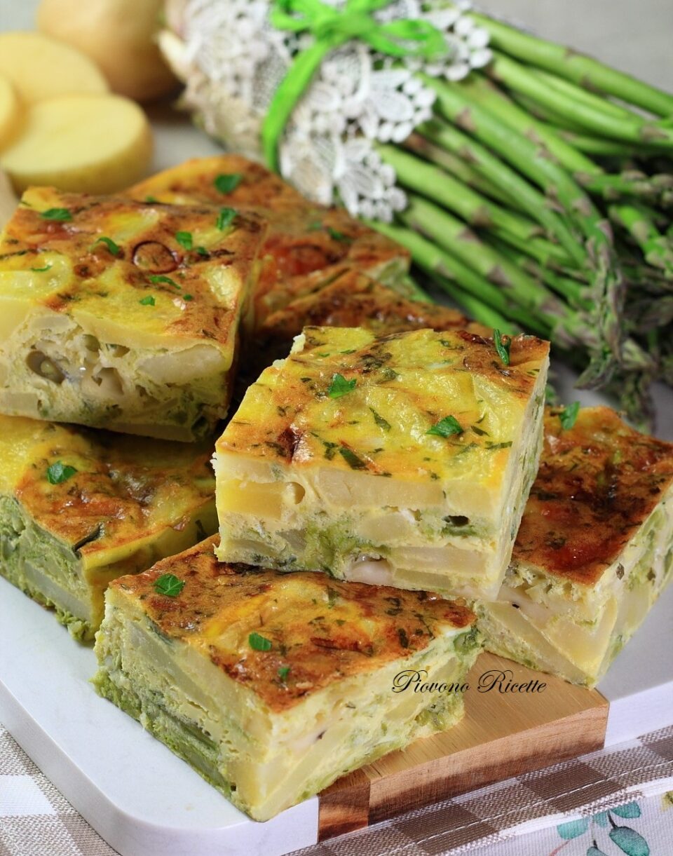 frittata con asparagi e patate