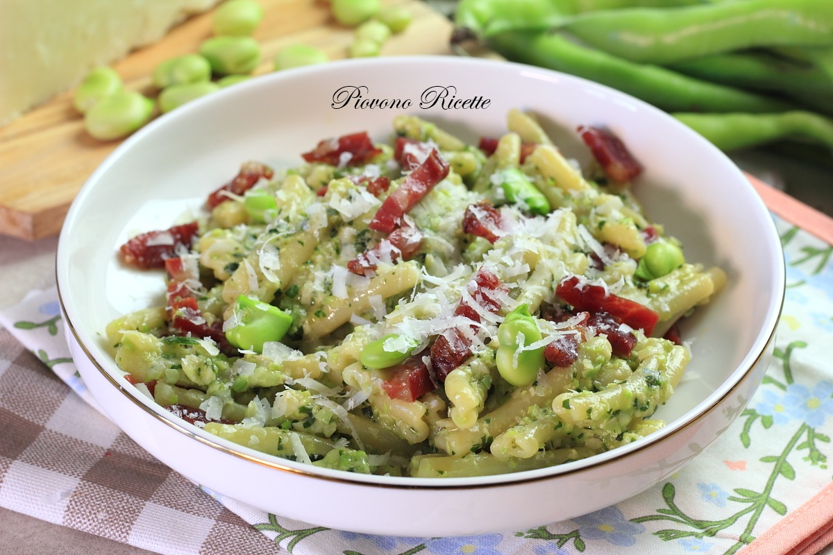 pasta con pesto di fave