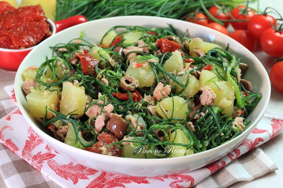 insalata di patate e agretti
