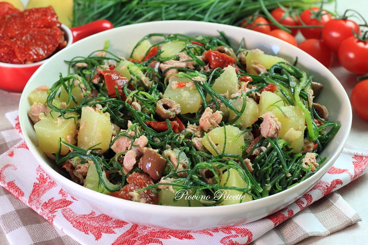 insalata di patate e agretti