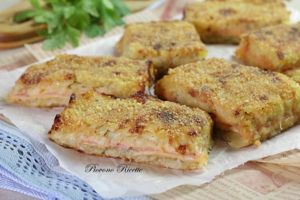 torta di patate grttugiate