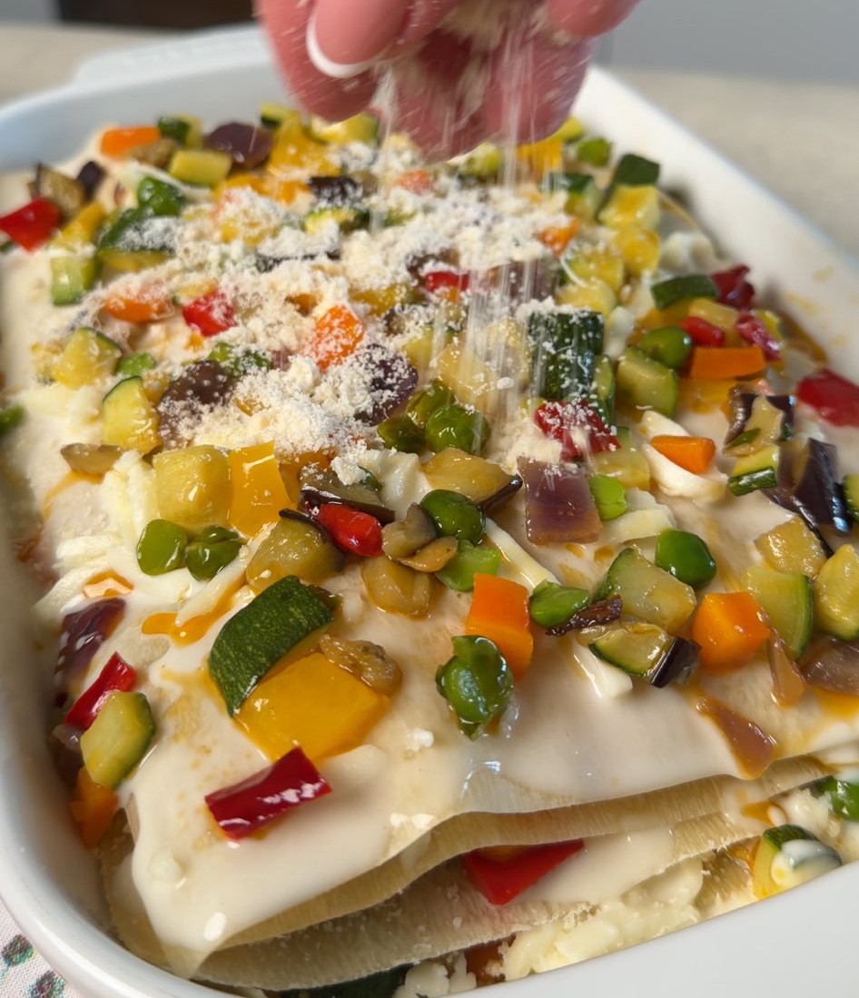 lasahne con verdure e gorgonzola