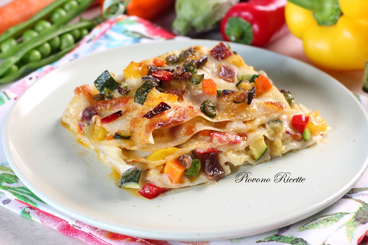 lasagne con verdure e gorgonzola