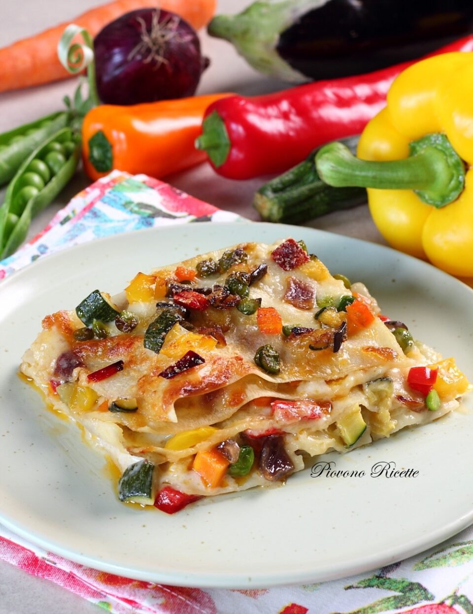 lasagne con verdure e gorgonzola