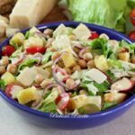 insalata di ceci e lattuga