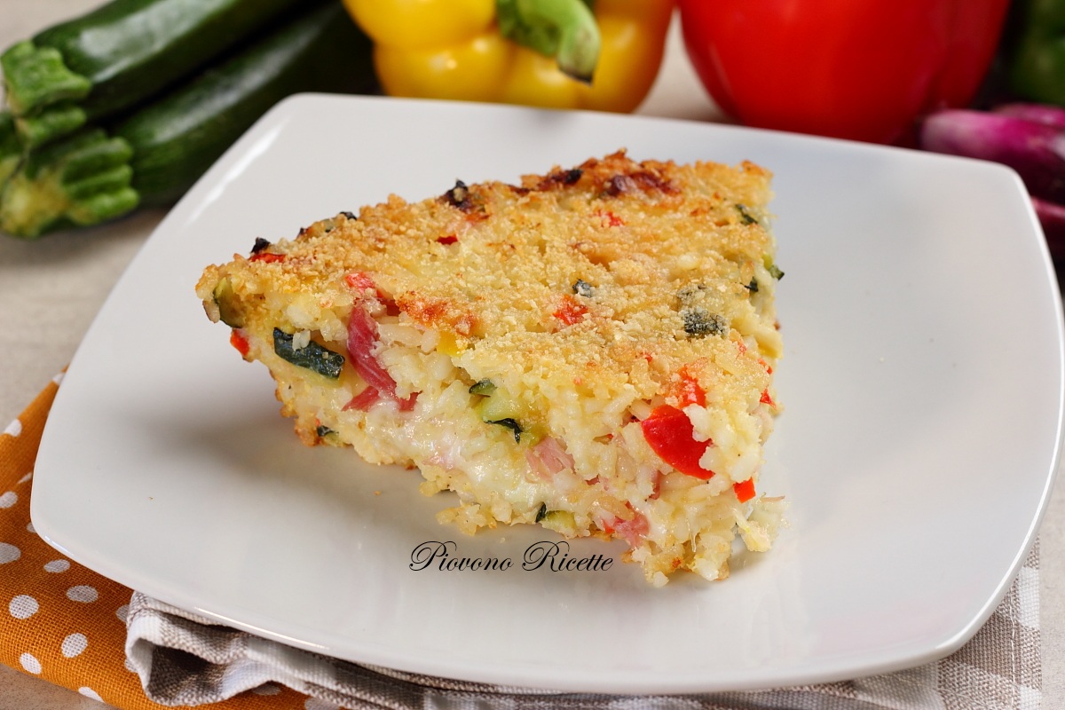 tortino di riso e verdure