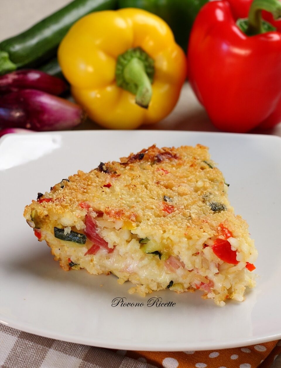 tortino di riso e verdure