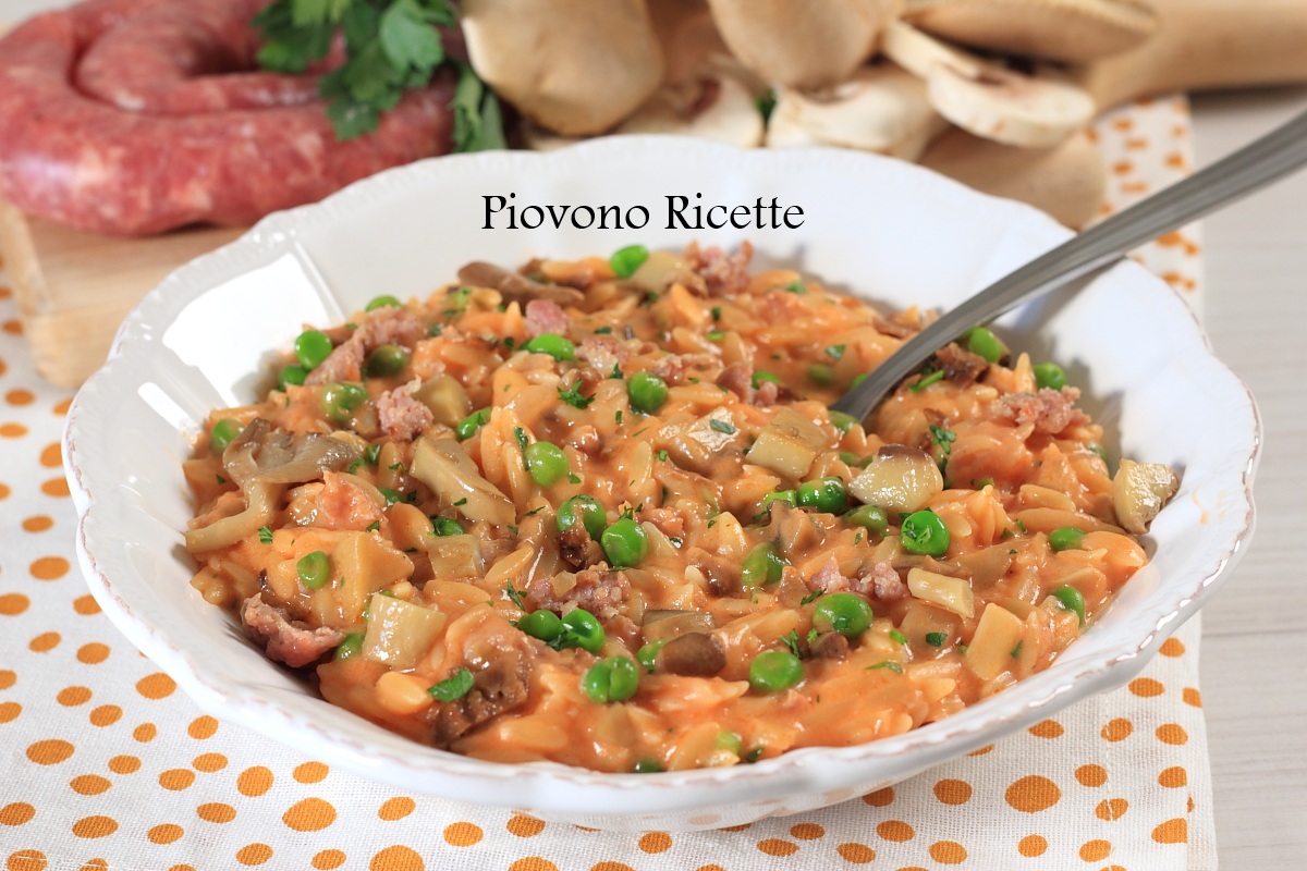 risoni alla boscaiola