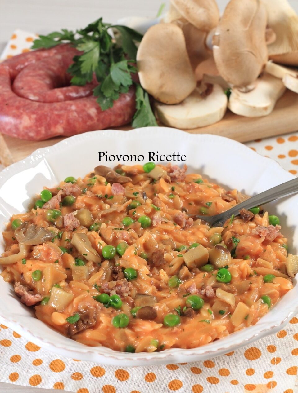 risoni alla boscaiola