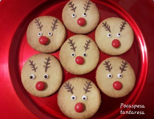 Biscotti di Natale Rudolph – la renna di Babbo Natale