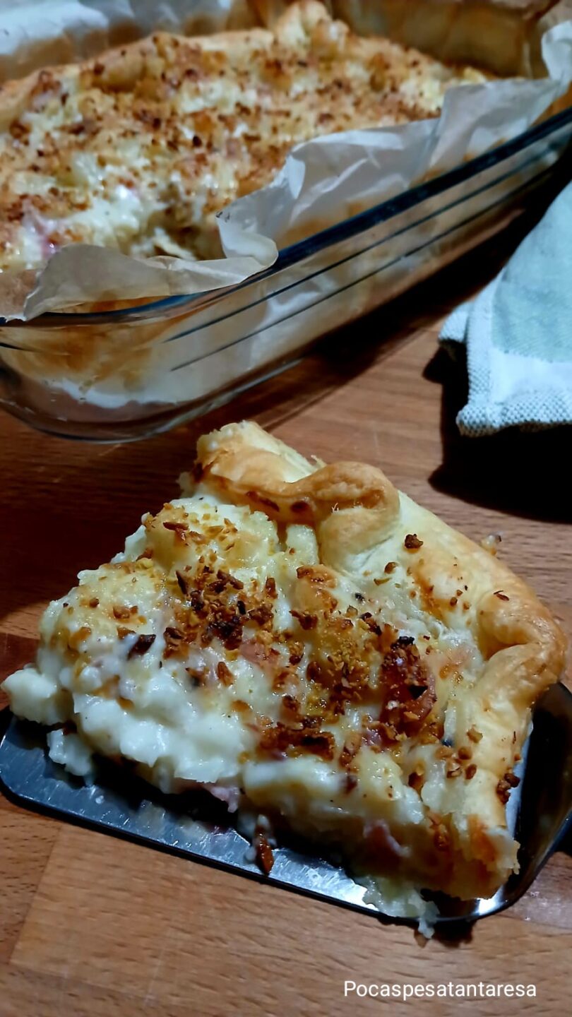 Pasticcio di cavolfiore in crosta di pasta sfoglia
