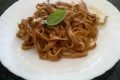 fettuccine,tagliatelle,funghi,salsiccia