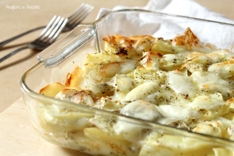 millefoglie di patate e cipolle