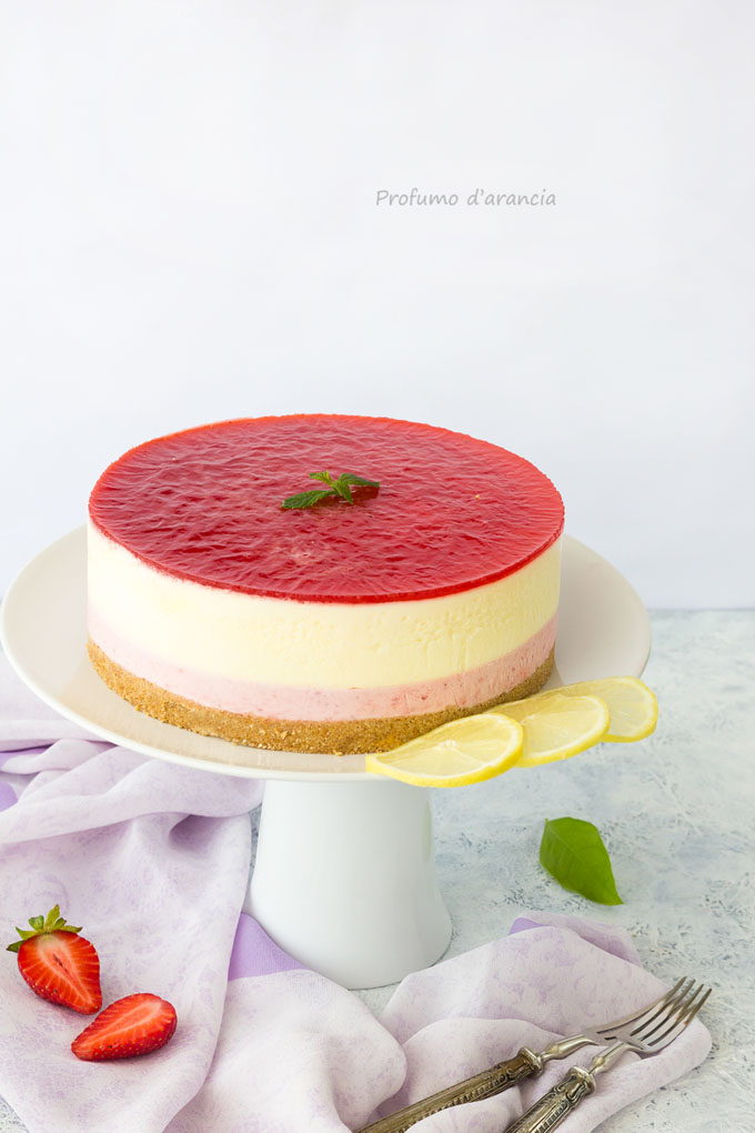 bavarese fragole e limone