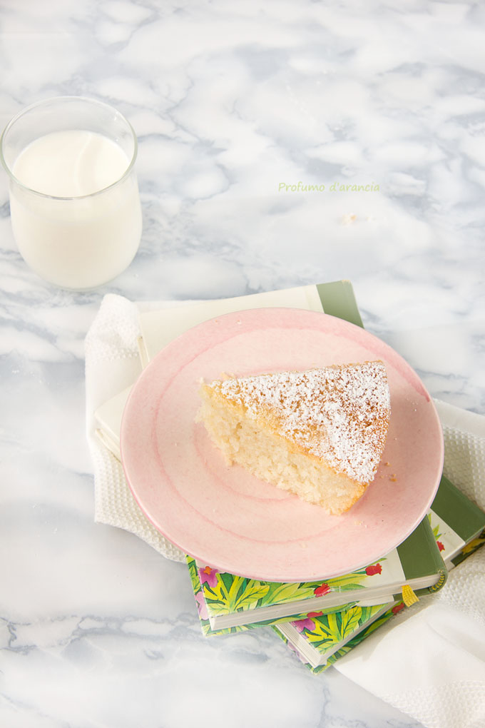 torta cocco e limone senza uova, vegana