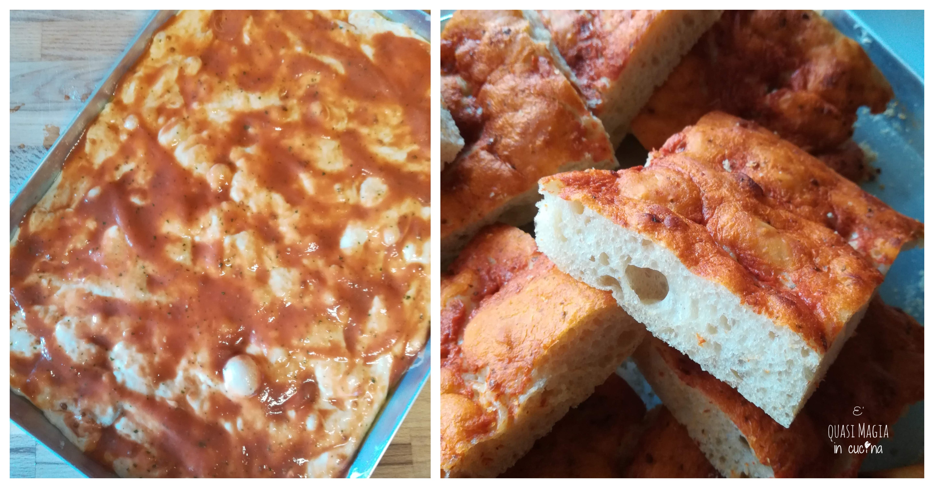 pizza alta in teglia morbidissima