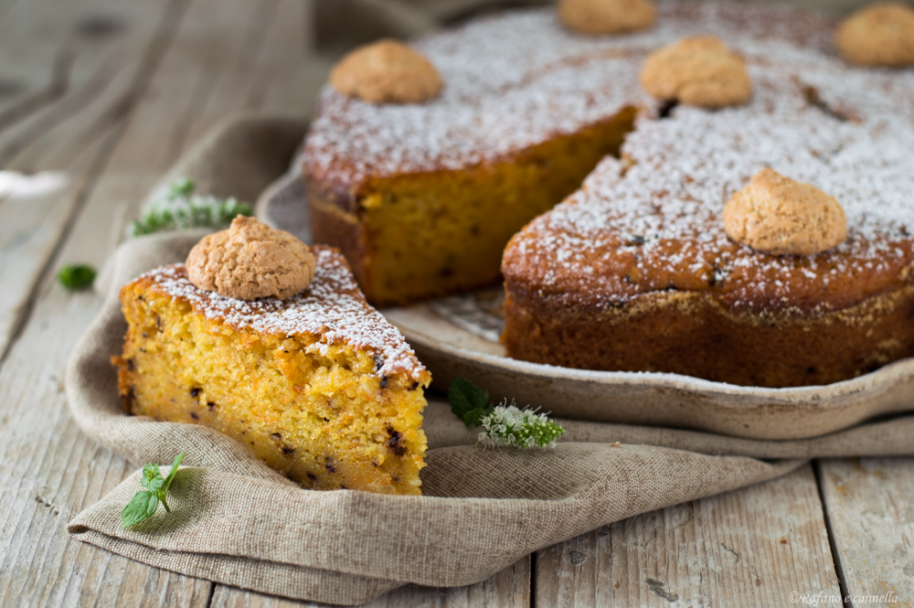 Torta di zucca e amaretti - Rafano e cannella