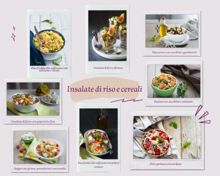 Insalate di riso e cereali