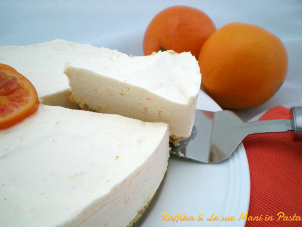 Cheesecake all’arancia,ricetta senza cottura