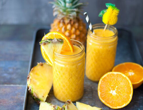 Slushie all’ananas e arancia