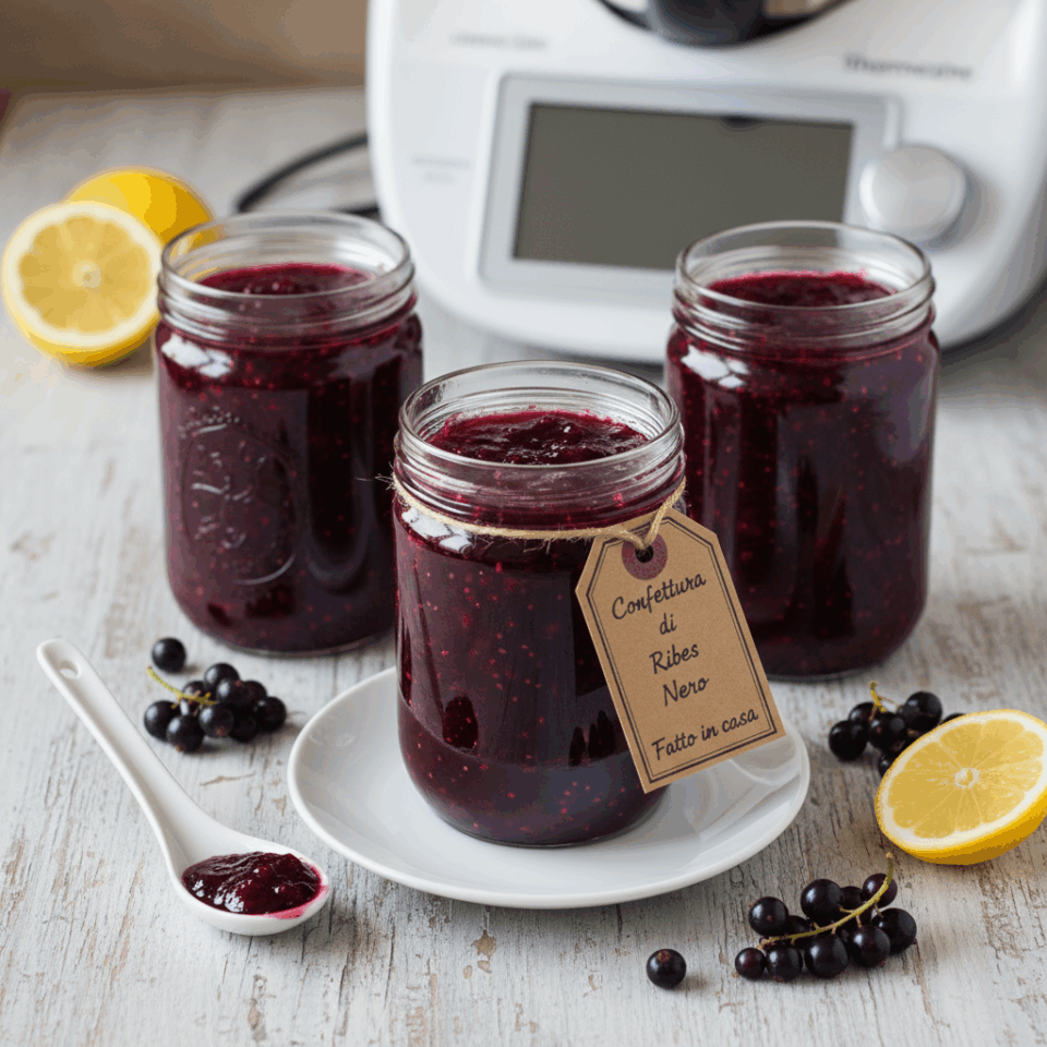 Confettura di ribes nero, dal gusto intenso e naturale
