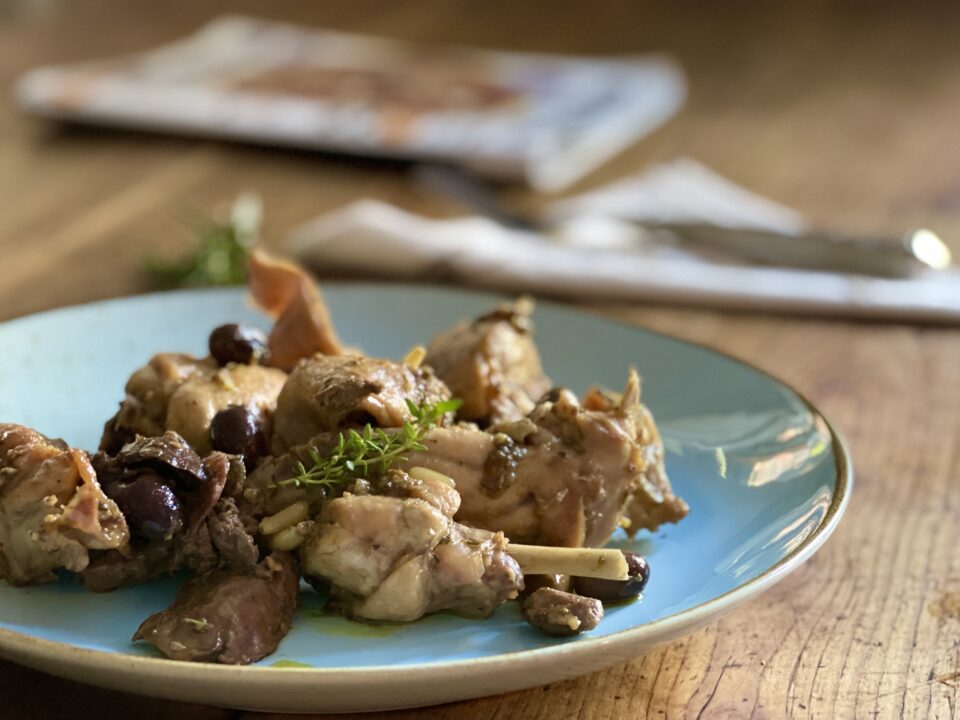 Coniglio alla ligure