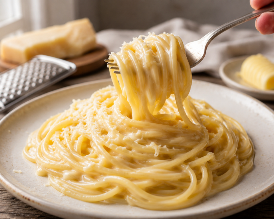 Spaghetti burro e parmigiano super cremosi: la ricetta facile che piace a tutti