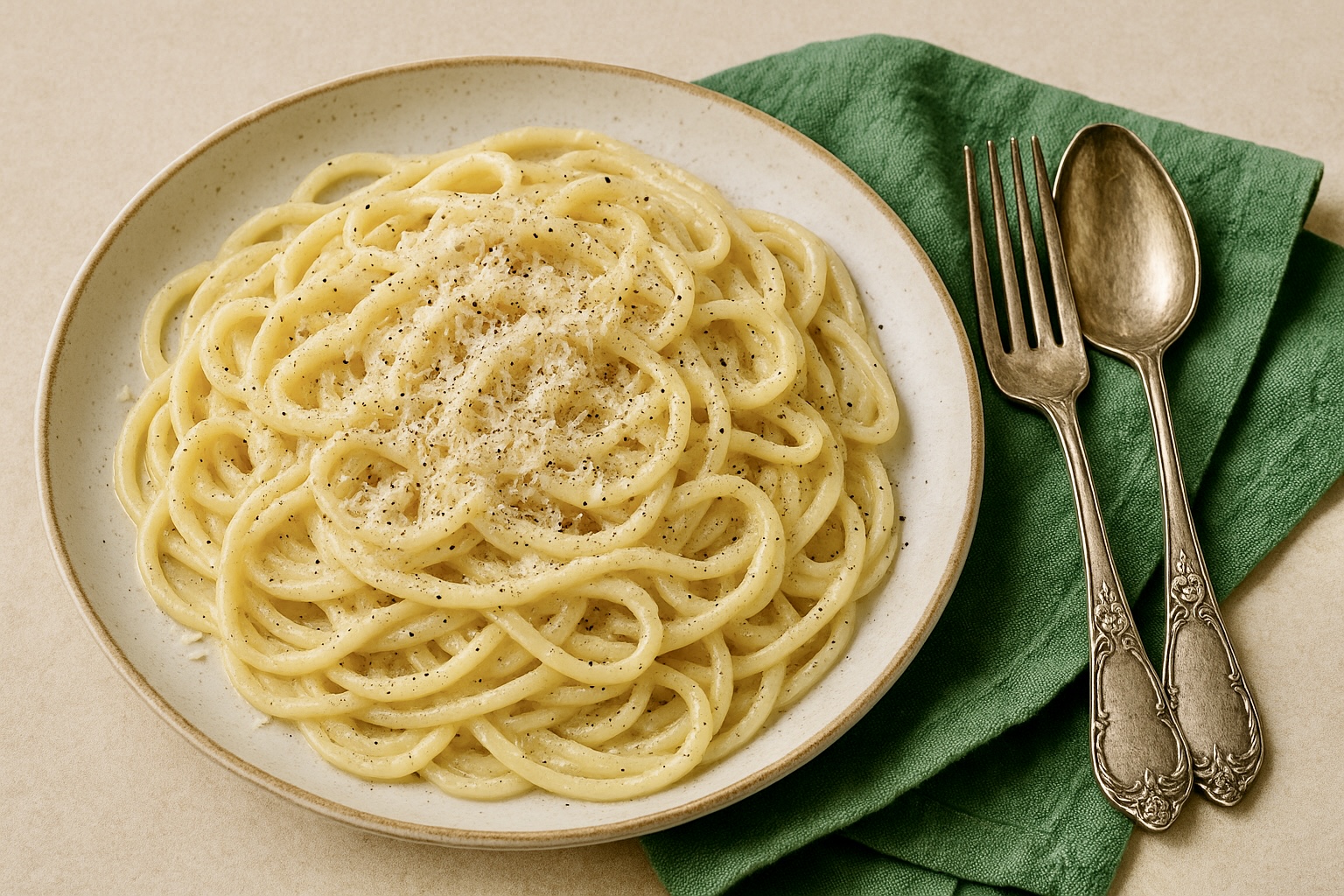 Spaghetti cremosi burro e parmigiano