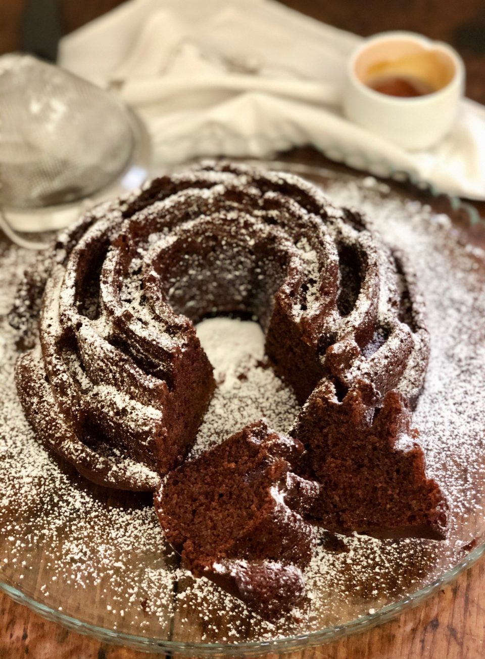 Torta di panna montata e cacao