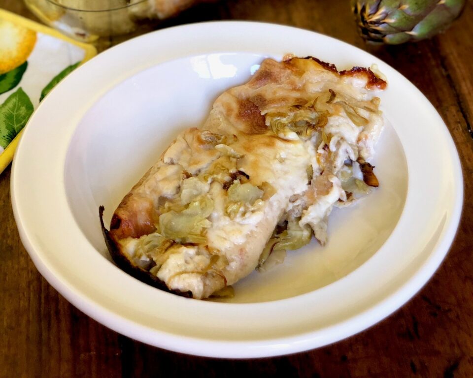 Crespelle con i carciofi