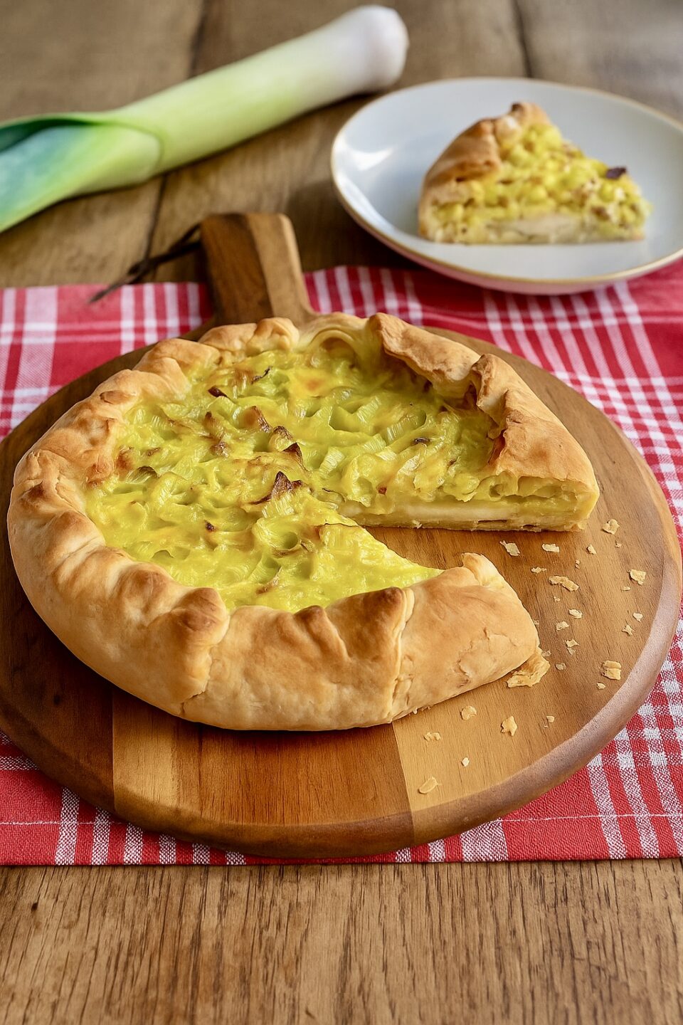 Torta salata di porri
