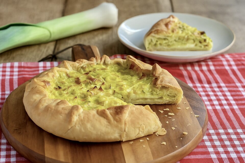 Torta salata di porri