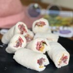 Rotoli di tramezzini per il pranzo al sacco