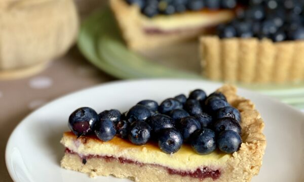 Crostata di ricotta e mirtilli