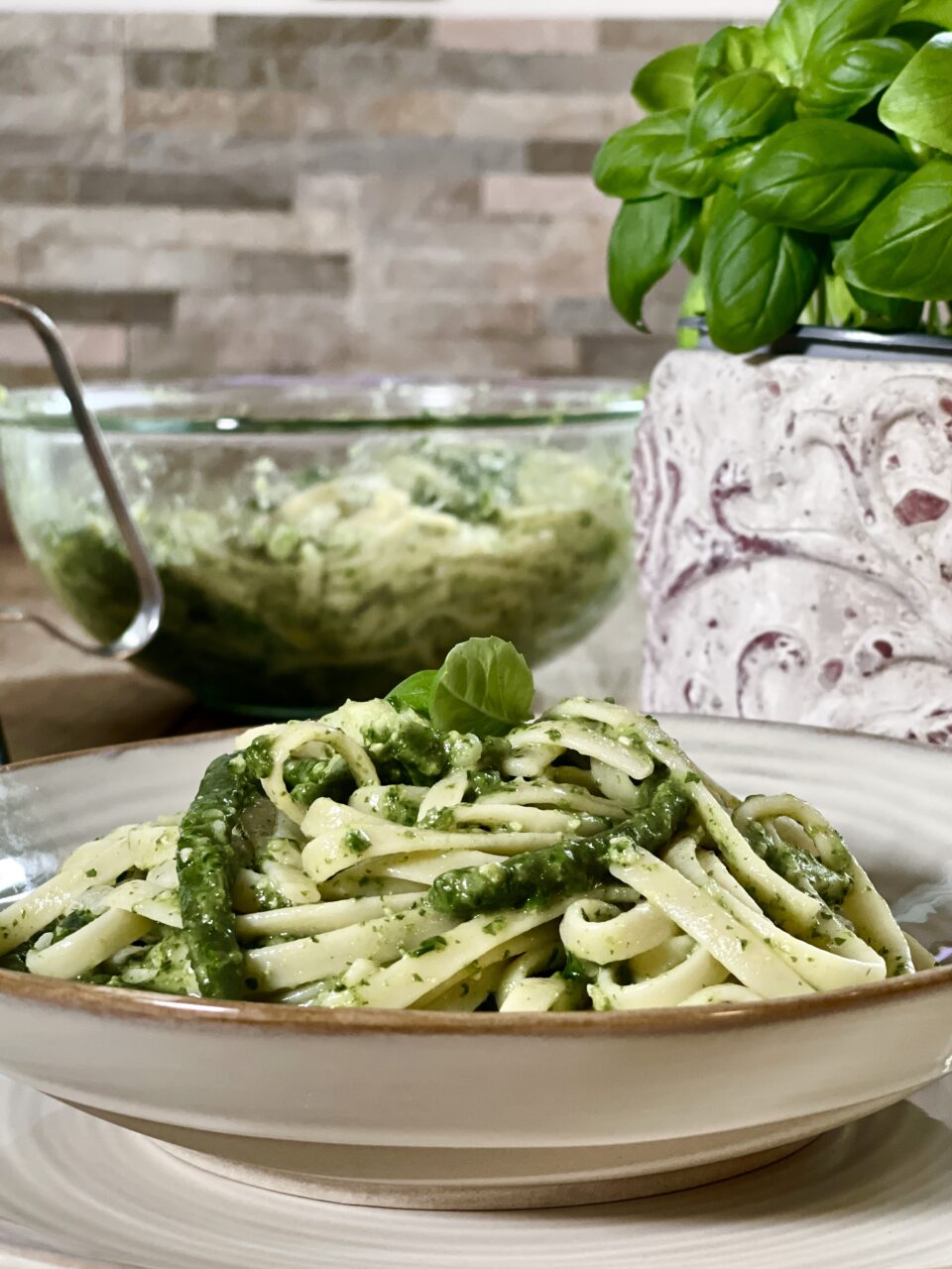 Trenette al pesto con patate e fagiolini