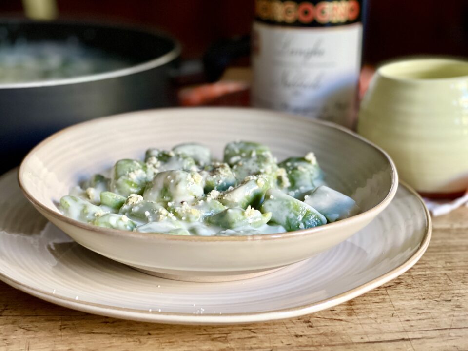 Gnocchi verdi al Castelmagno