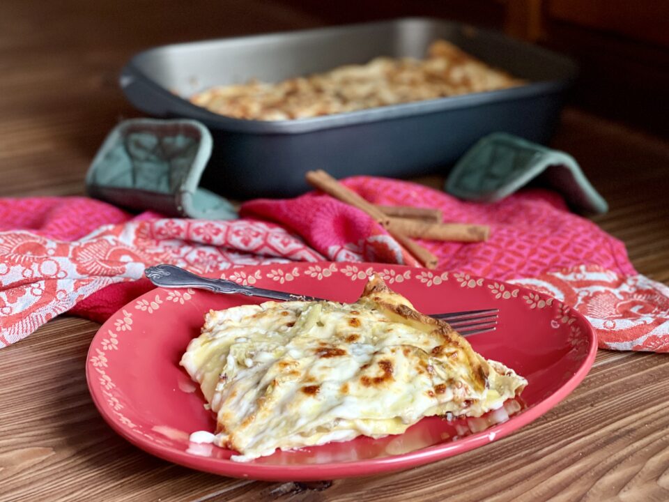 Lasagne carciofi e crescenza
