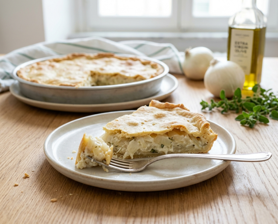 Torta di cipolle alla genovese: semplice e genuina