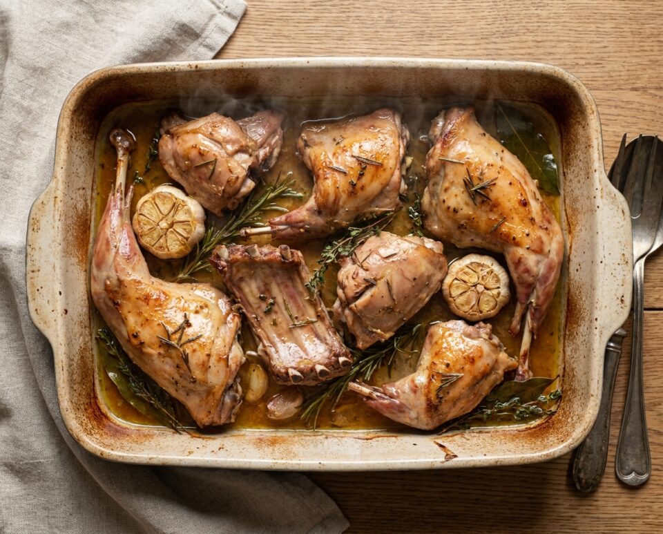 Coniglio al forno