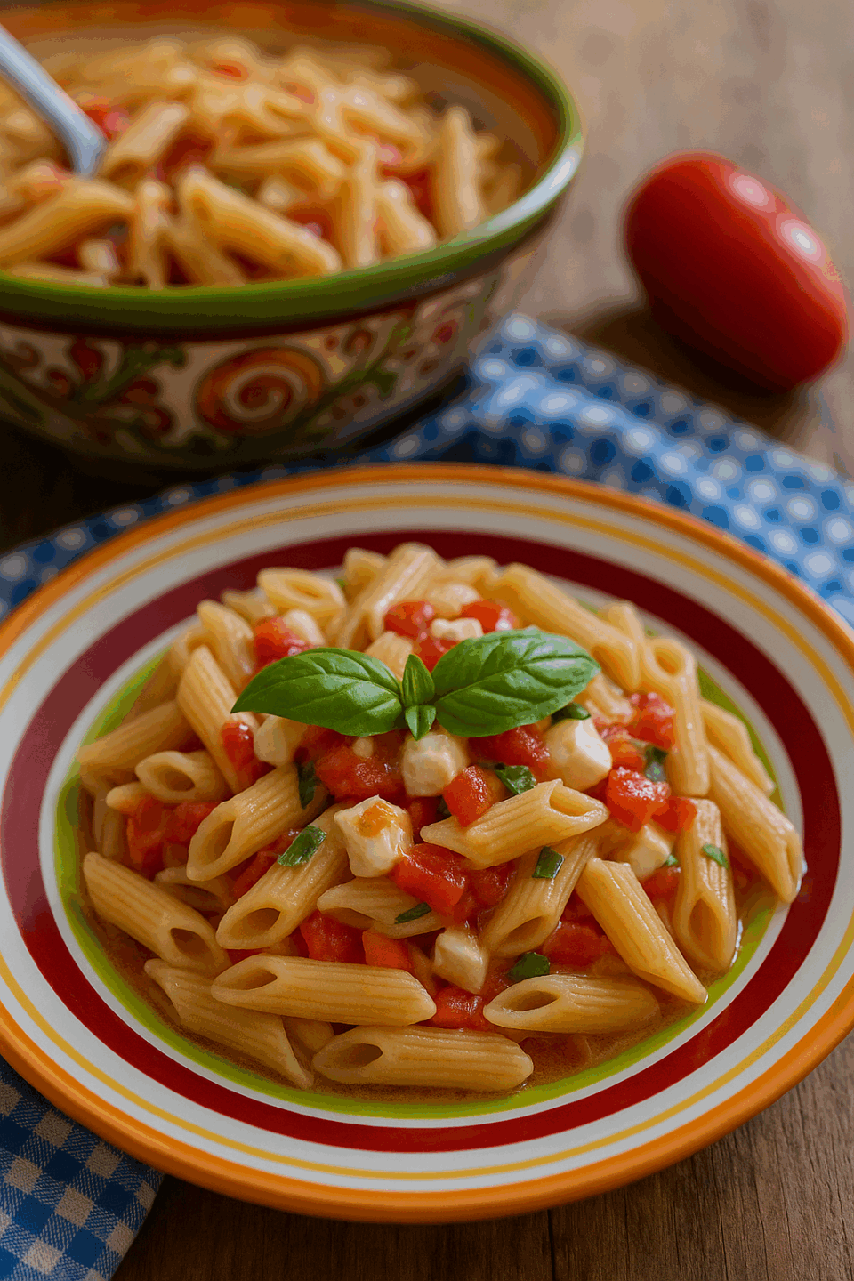 Pasta alla Checca: ricetta estiva fredda o tiepida con pomodori e formaggi