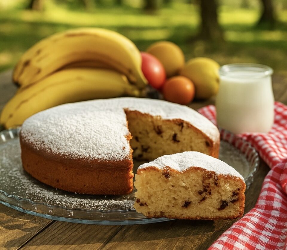 Torta di banane mature e yogurt: morbida, senza burro e perfetta contro gli sprechi