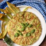 Frittata di zucchine e i loro fiori