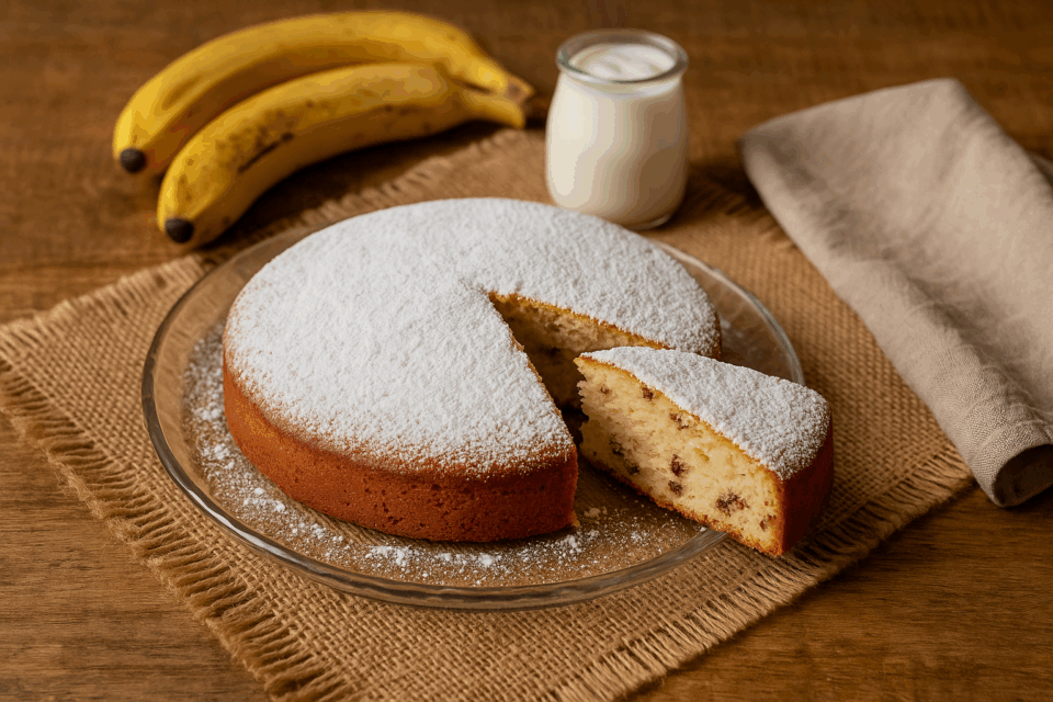Torta di banane mature e yogurt: morbida, senza burro e perfetta contro gli sprechi