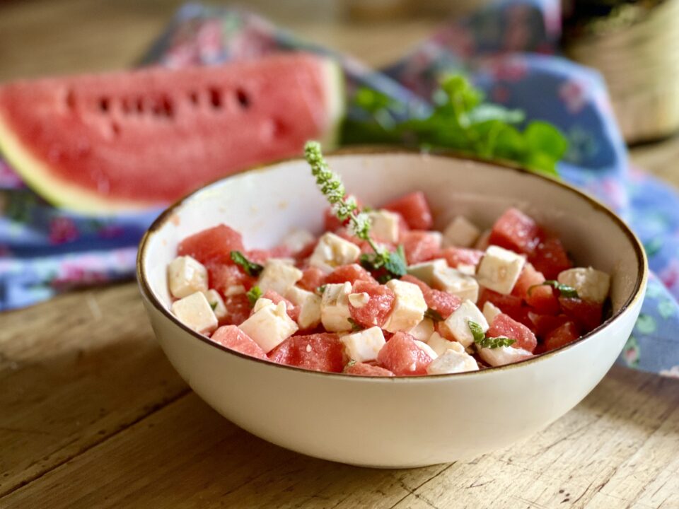 Insalata di anguria e feta