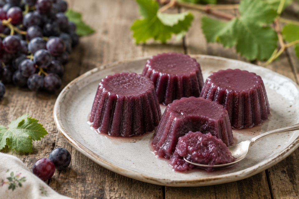 Sugoli o budini di uva fragola