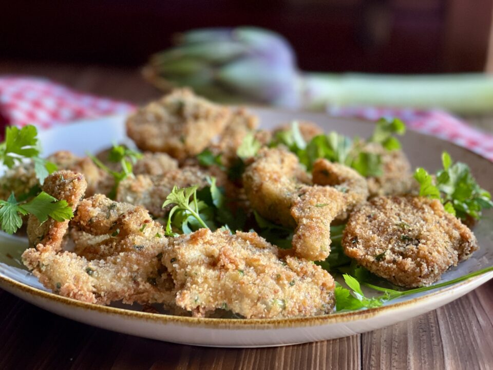 Carciofi impanati e fritti