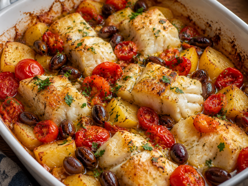Baccalà alla ligure al forno con patate