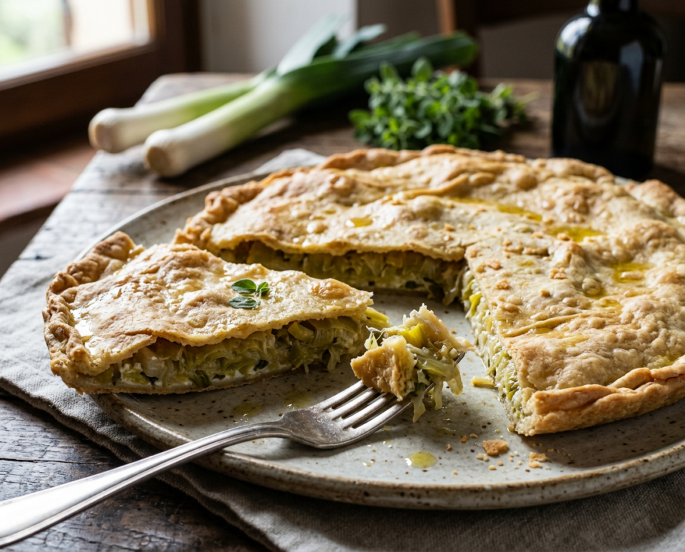 Torta ligure di porri: la ricetta tradizionale con pasta matta
