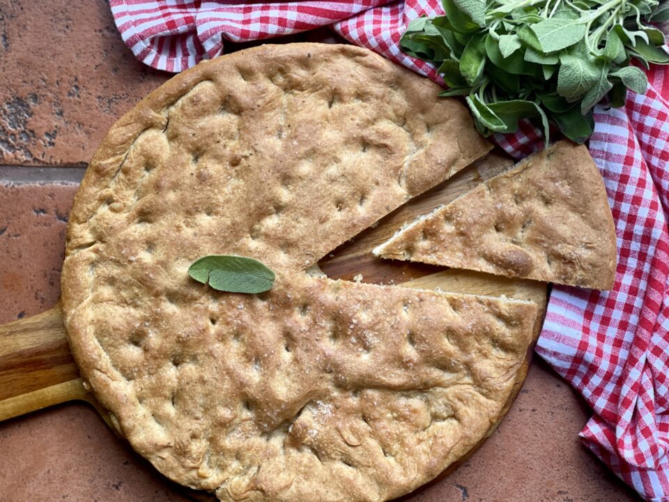 Focaccia con la salvia