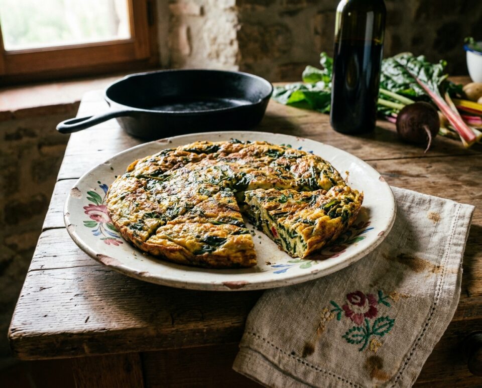 Frittata di bietole al forno microonde